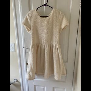 Francescas cream colored Sherpa dress